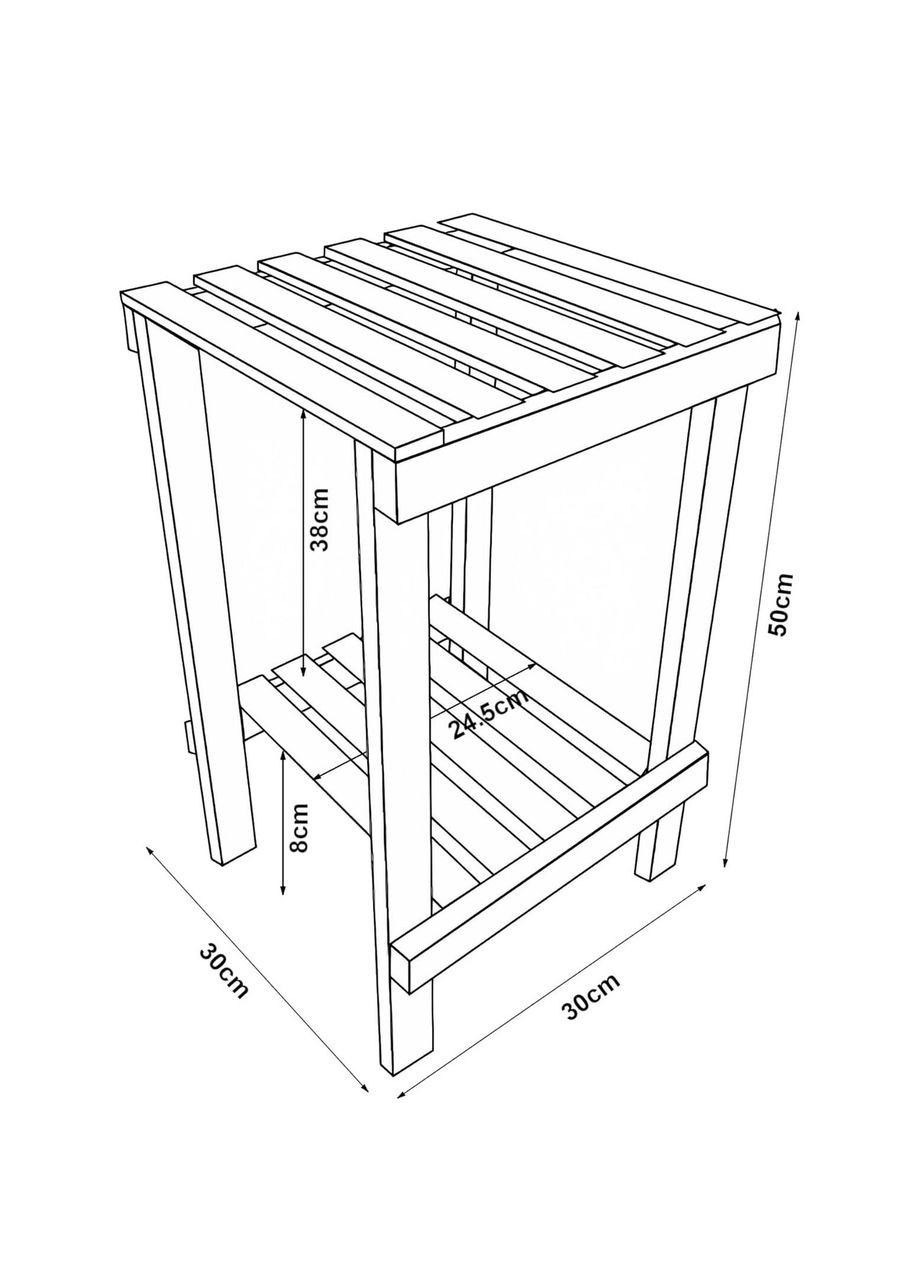 Етажерка для ванної з дерева Фарамія мустанг (ВЖТ-022729) No Brand (328210426)