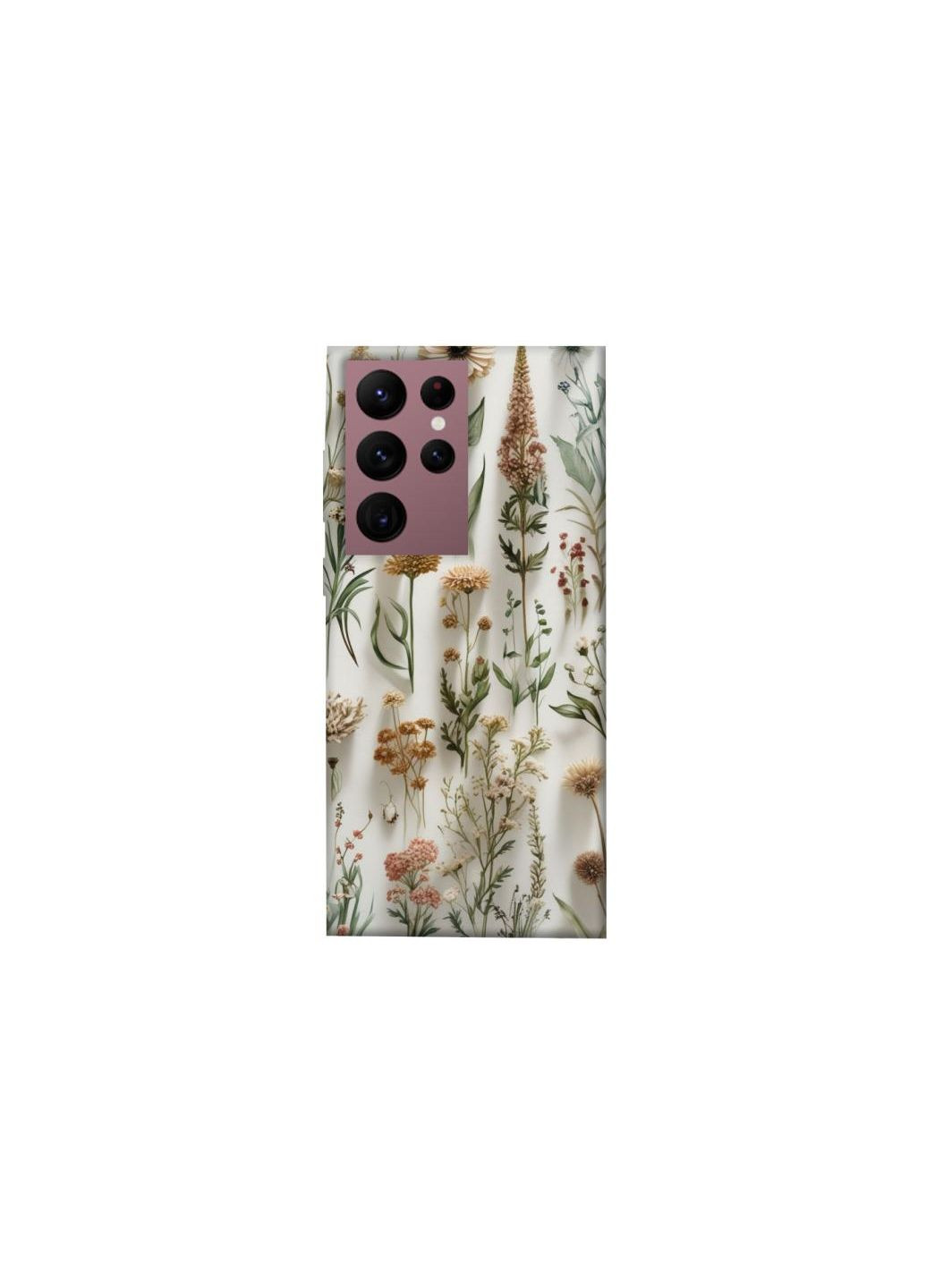 Чохол на Samsung Galaxy S22 Ultra Floral design ver.2 Frontalka (361338912)