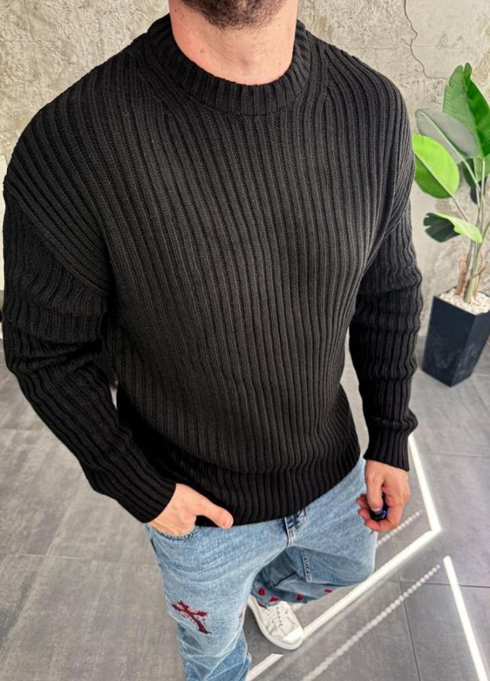 Чорний демісезонний света чоловічий стиильний весна осінь теплий No Brand