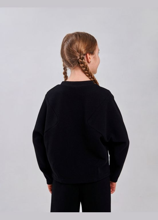 Smil світшот з вишивкою чорний чорний