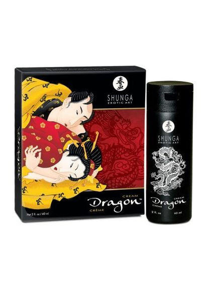 Стимулюючий крем для пар Dragon Cream (60 мл), ефект теплохолод та поколювання Shunga (289873301)