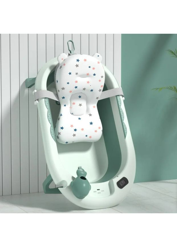 Ванночка складная детская 4в1 с горкой-подушкой и термометром. Mommy Bag (365754503)