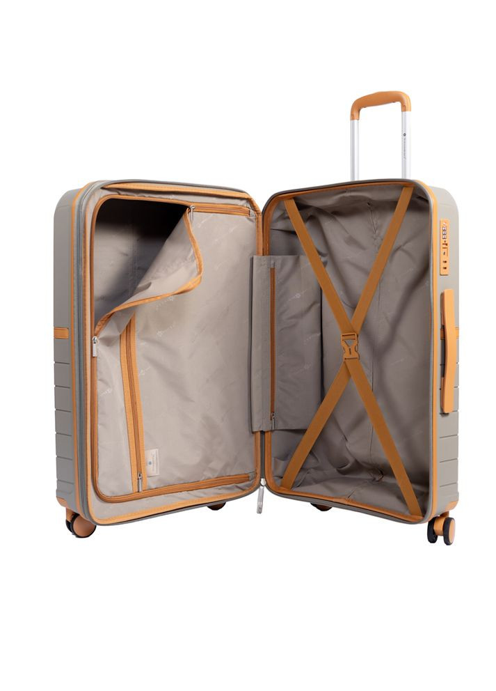 Чемодан средний M 49403 полипропилен Серый Snowball (297643718)