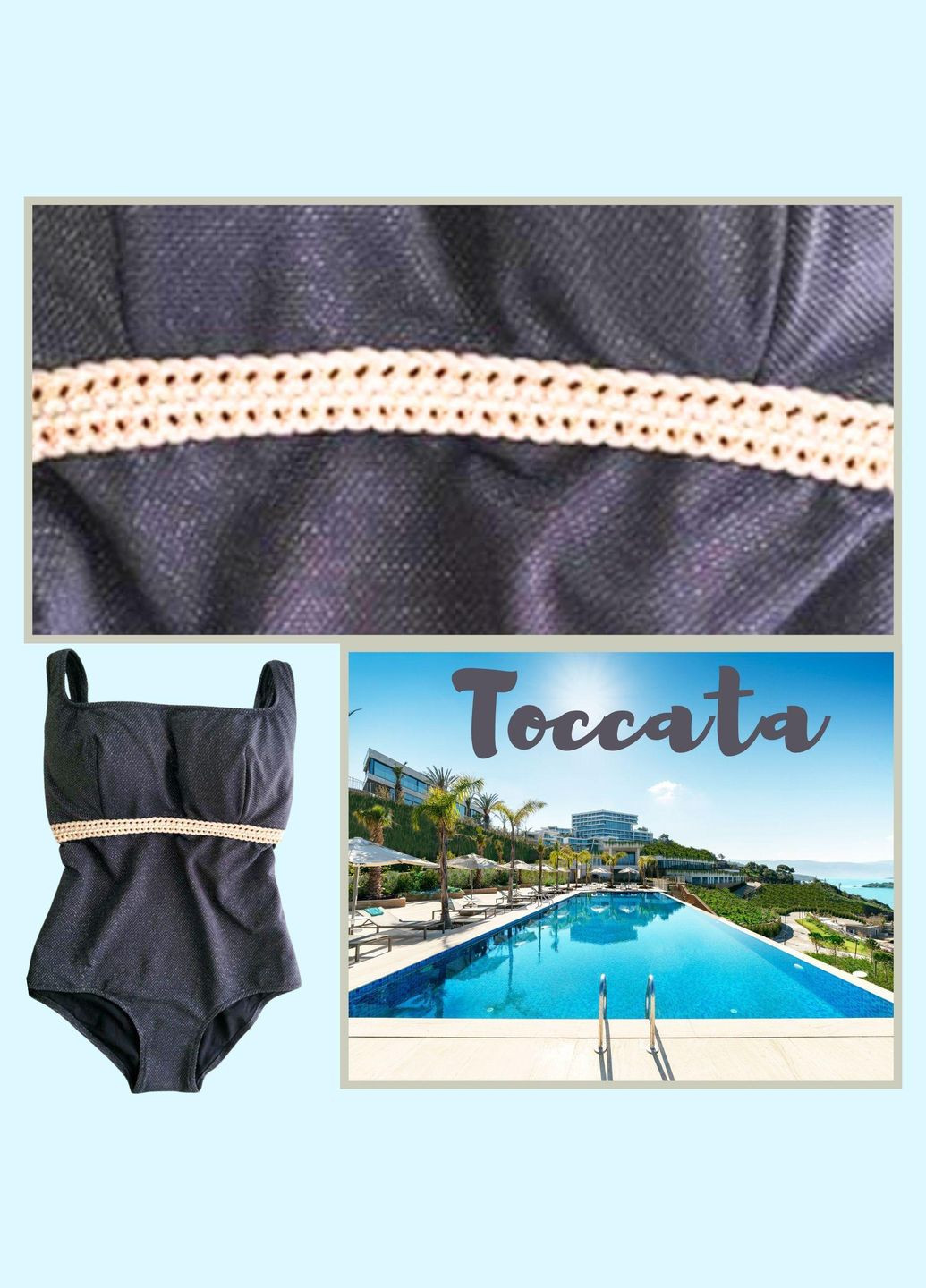 Чорний купальник цільний з ущільненою поролоновою чашкою на каркасах і відкритим декольте 46 чорний victoria bswr Toccata