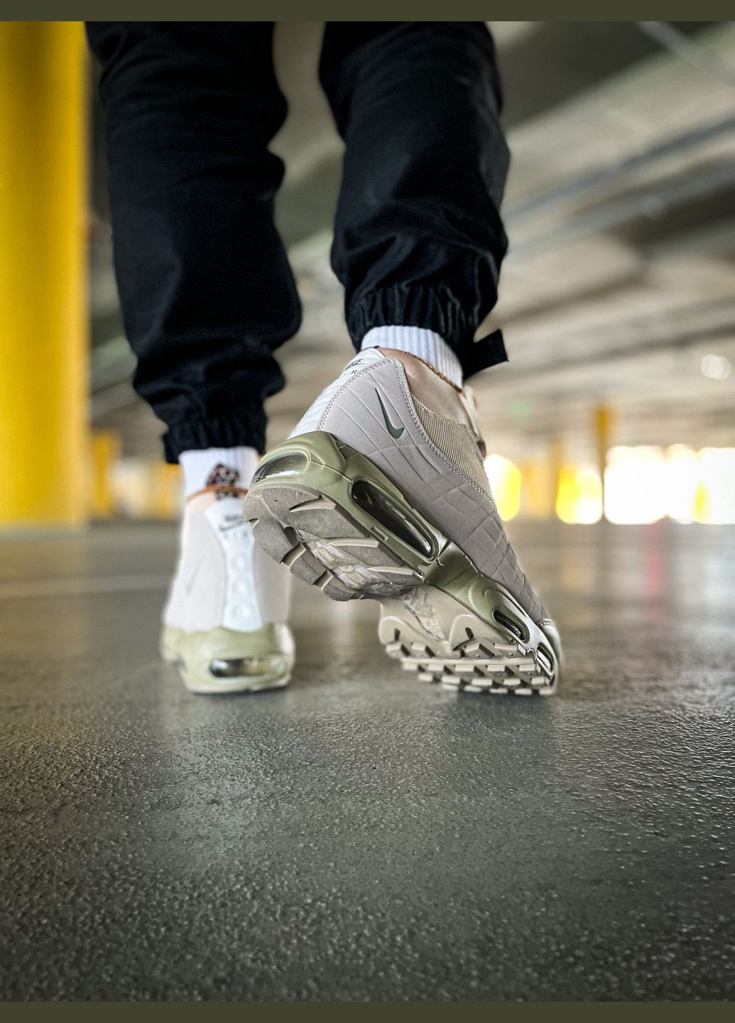 Бежеві Зимовий кросівки зимові чоловічі nike 95 sneakerboot winter beige termo | найк 95 снікербут бежеві термо No Brand