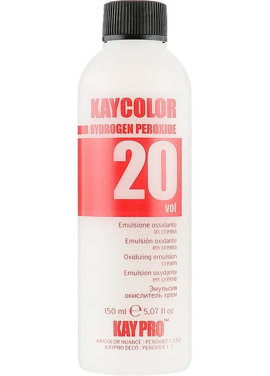 Окислитель 20VOL - KayColor Hydrogen Peroxide 150ml (333181-124163) KayPro (368618974)