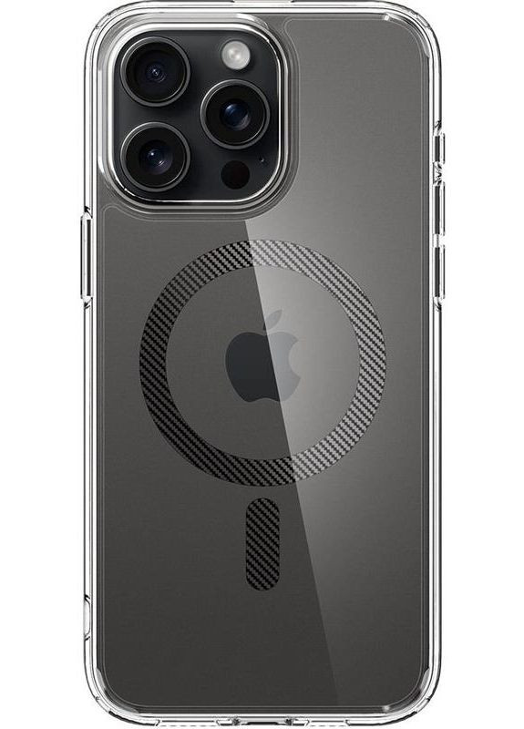 Чехол-накладка Ultra Hybrid MagFit для Apple iPhone 15 Pro Carbon Fiber (ACS06717) Spigen (370621521)