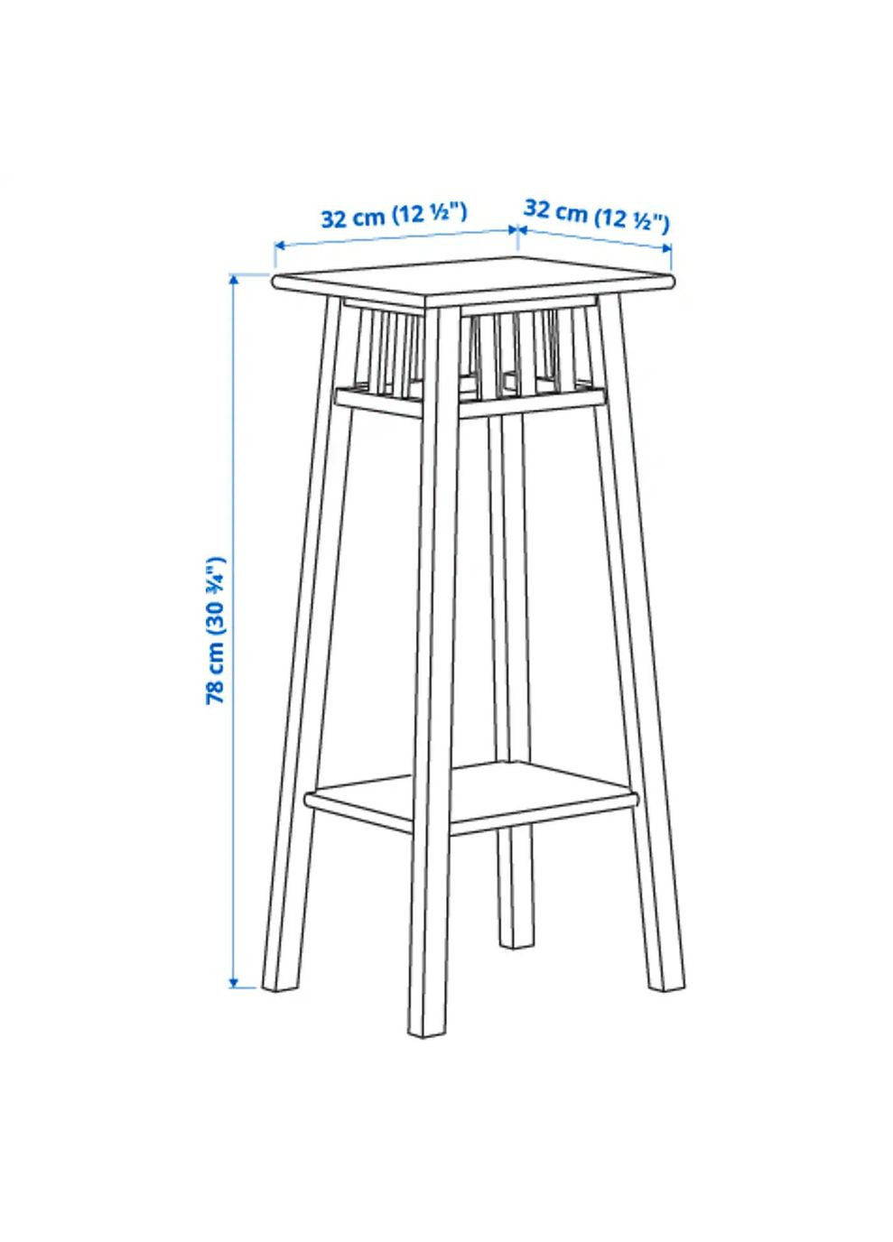 Підставка під горщик ІКЕА LANTLIV 78 см (10186111) IKEA (278405811)