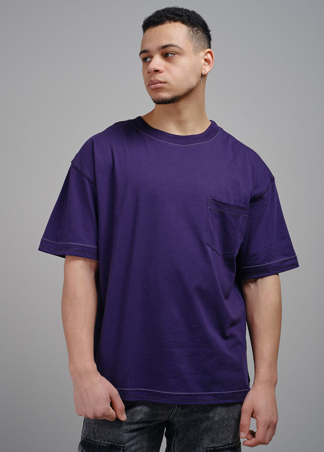 Фиолетовая футболка мужская фиолетовая 103112 Power