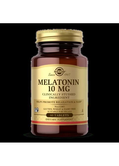 Мелатонін (Melatonin) 10 мг 60 таблеток Solgar (361118294)