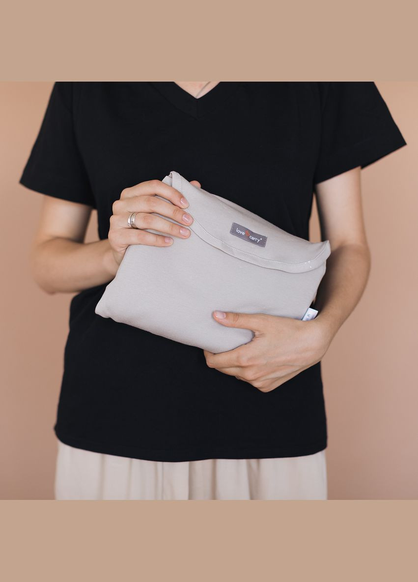 Слинг-шарф, Бисквит, серый/беж () Love & Carry LC450 (346999098)