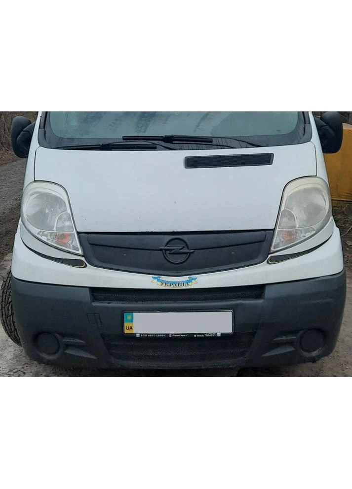 Зимова накладка на решітку 2007-2015 (V1, верхня) Матова, 2007-2015 для Opel Vivaro 2001-2015 рр Digital Designs (389245024)