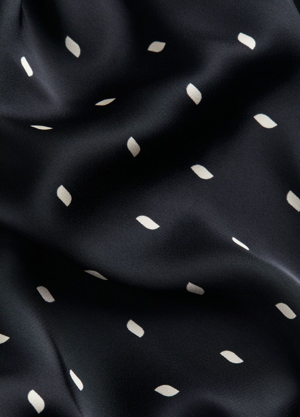 Черное праздничный платье H&M в горошек