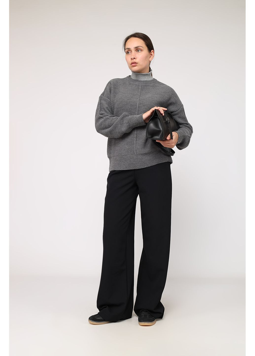 Штаны клёш женские цвет черный CB-00284383 Yuki (366726148)