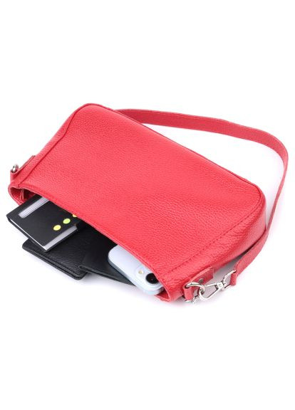 Сумка Из натуральной кожи Красная (22836) Shvigel З натуральної шкіри Червона (364661041)