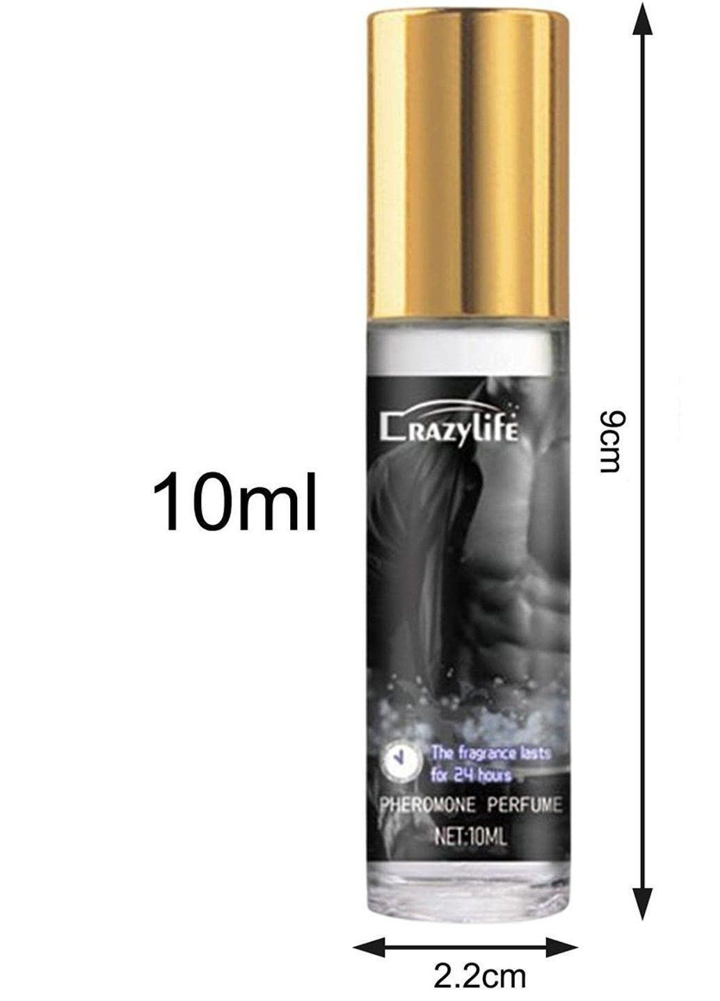 Чоловічий парфум із феромонами з ролером (10 мл) CrazyLife (367904447)