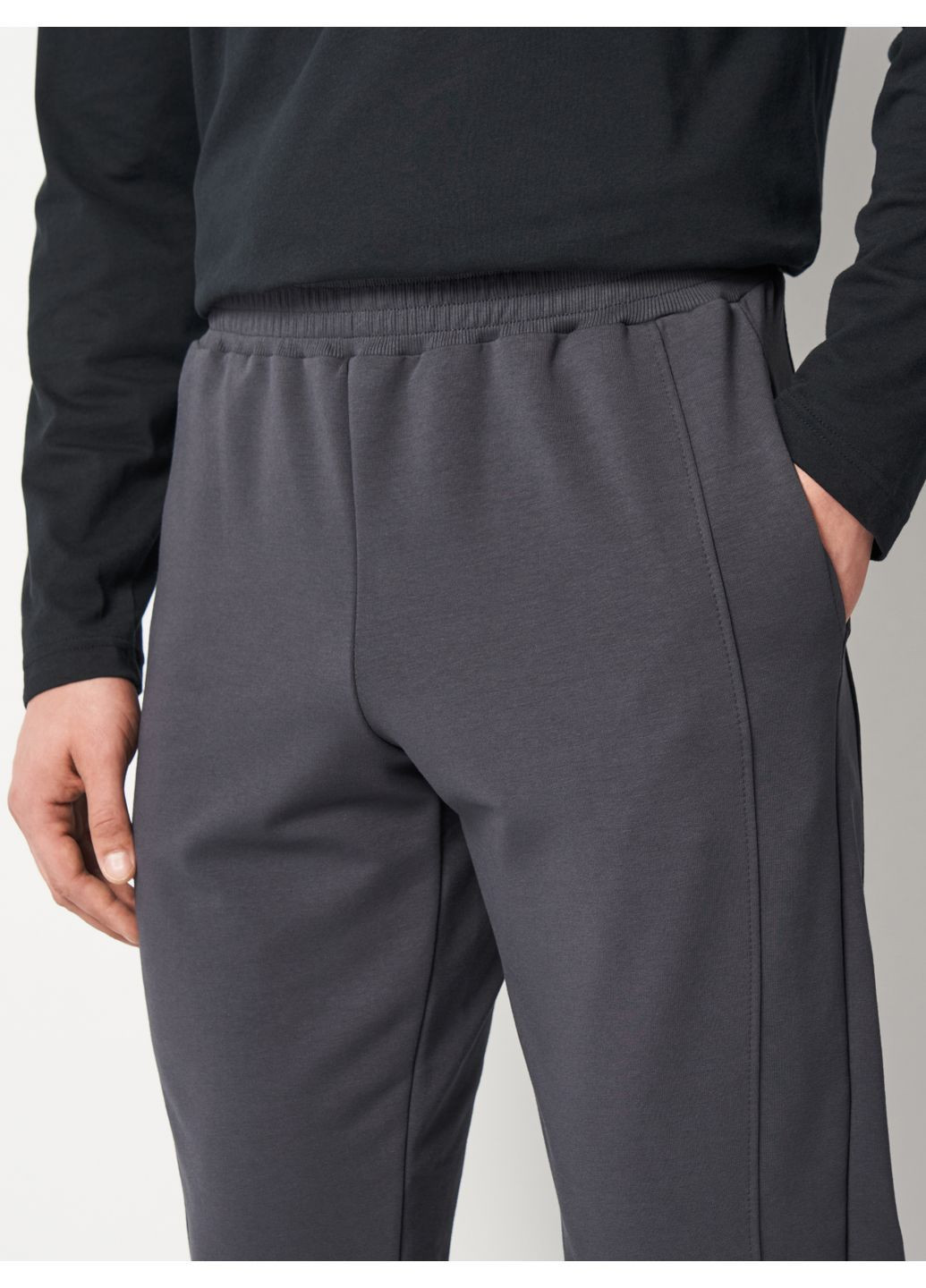 Темно-серые спортивные, повседневный, кэжуал демисезонные джоггеры брюки Malta