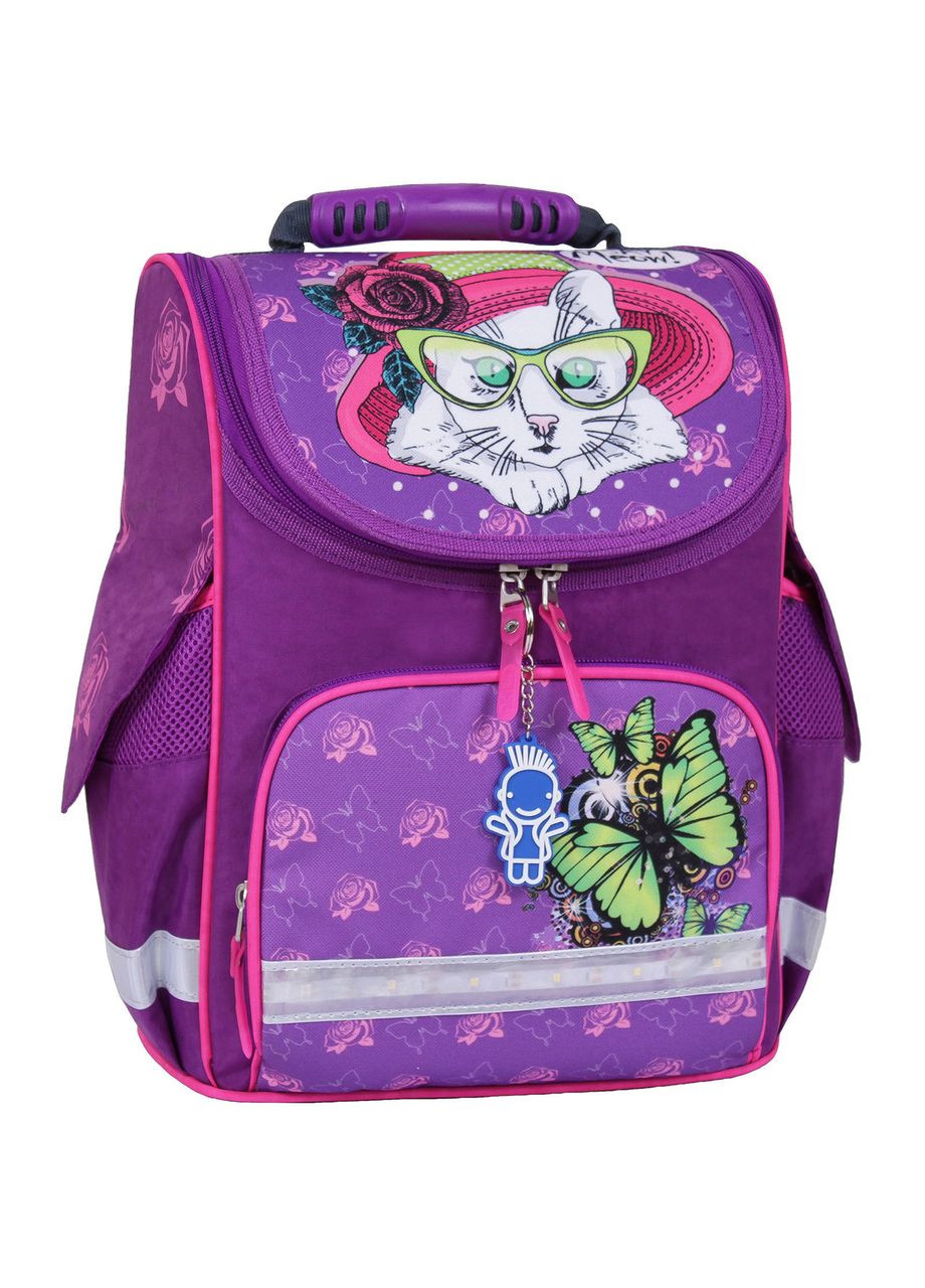 Шкільний яскравий каркасний рюкзак для дівчаток ортопедичний Успіх 12 л фіолетовий 168к (00551703) Bagland (298567676)