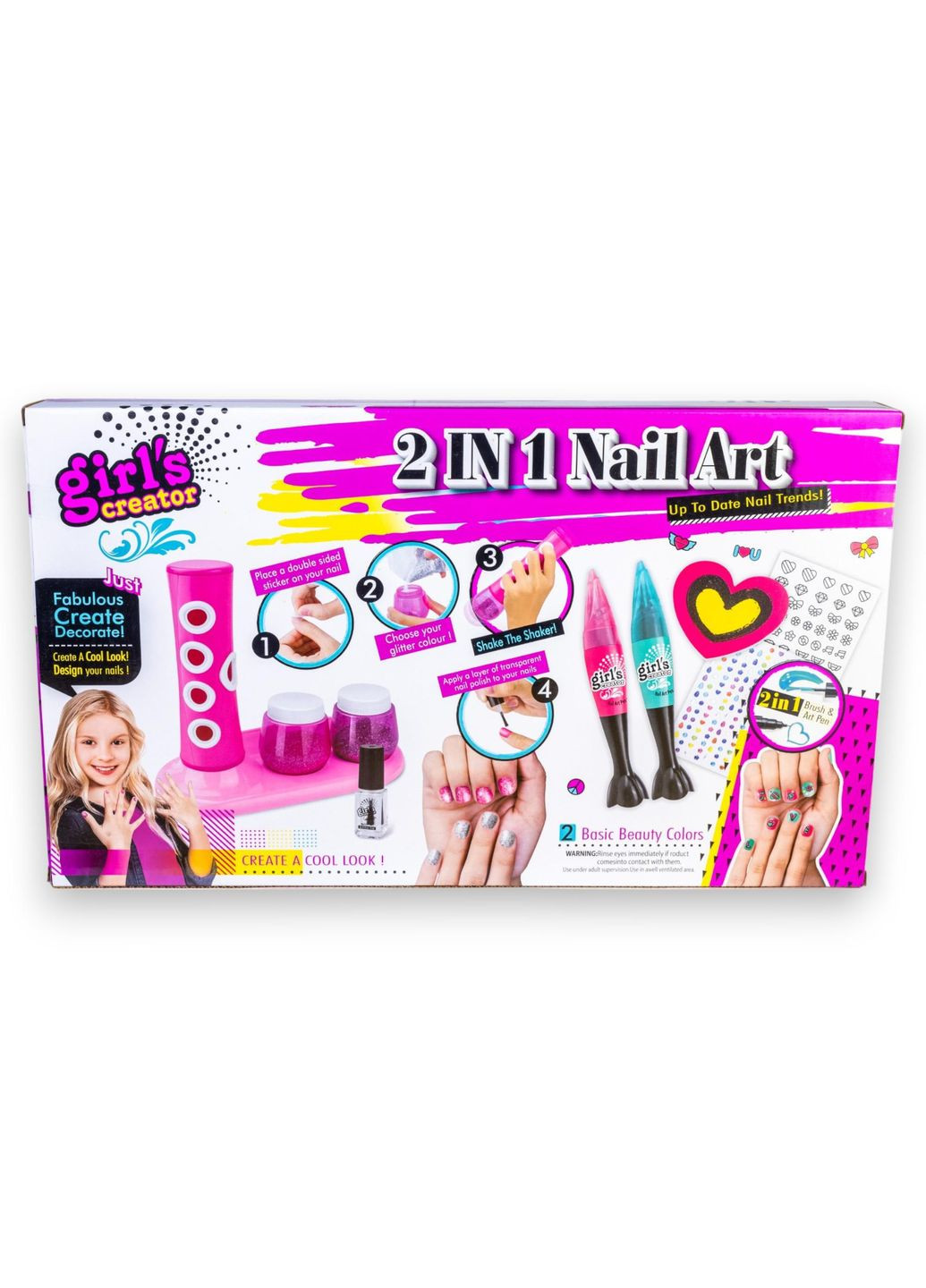 G266052-MBK-357 Набір для манікюру "Nail Art Girl's Creator" 2 in 1 No Brand (330602280)