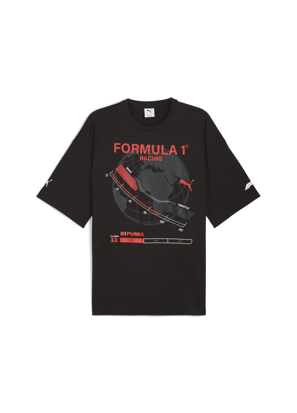 Черная футболка f1® graphic tee men Puma