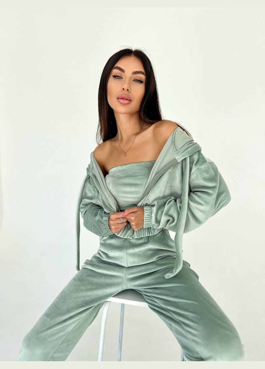 Костюм трійка велюровий Україна (316519694)