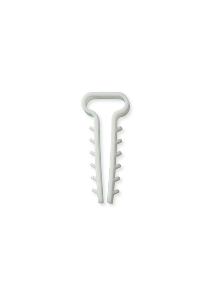 Дюбель швидкого монтажу для кабелю (8х5) плоский білий (пач. 100шт) Apro (361150460)