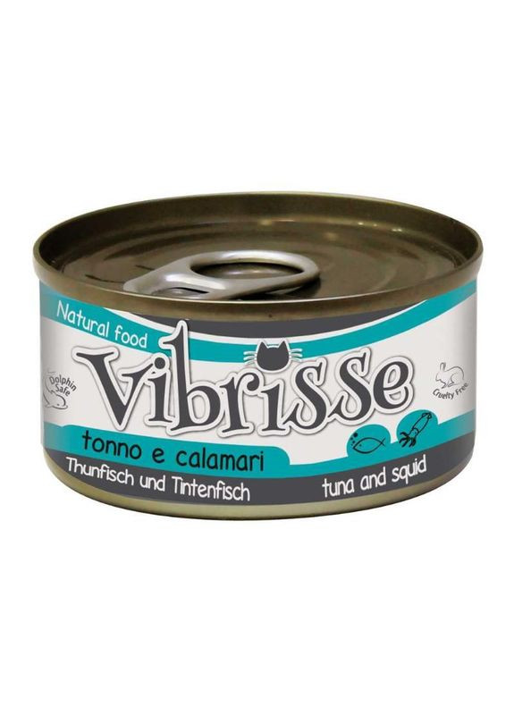 Консерва для кошек с тунцем и кальмаром, 70 г (*) Vibrisse (355343757)