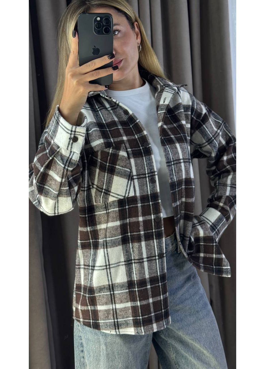 Коричневая рубашка Osoblyva