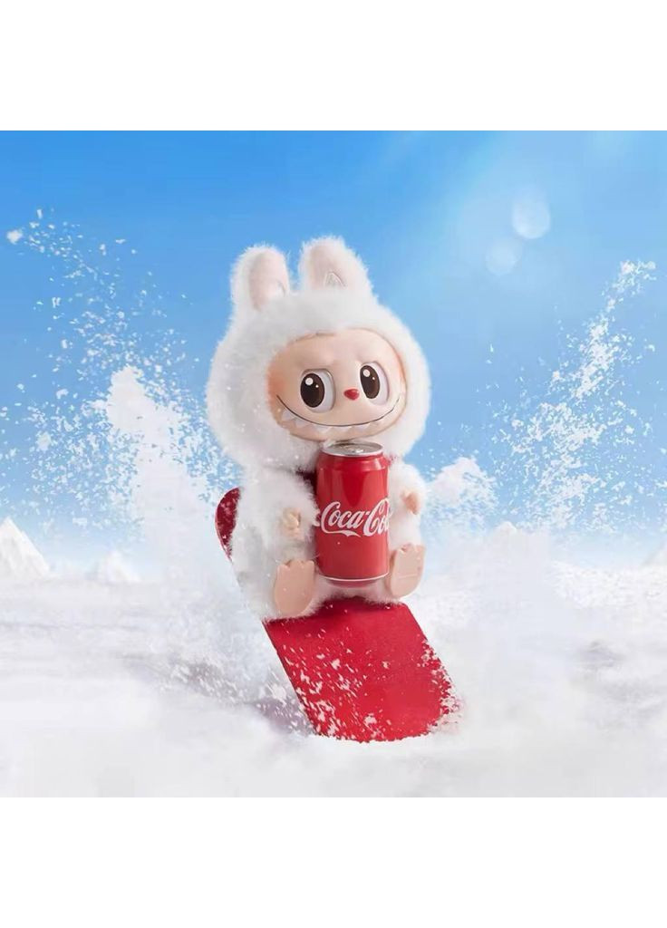 Мягкая игрушка-брелок Лабубу с баночкой Coca Cola Labubu No Brand (351506419)