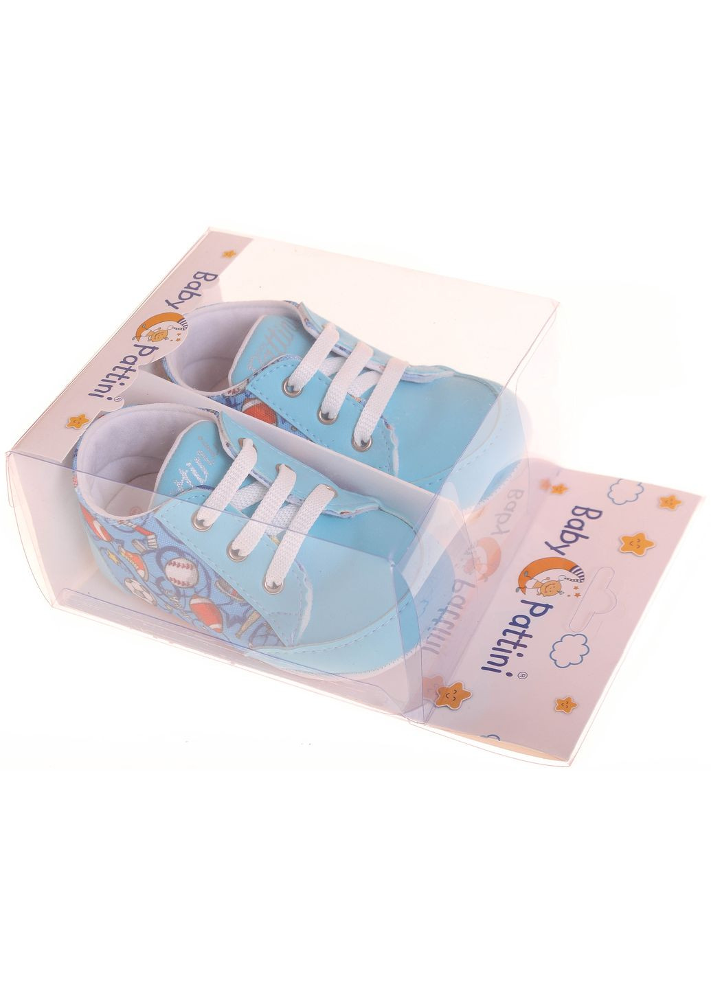 Голубые пинетки bptn2139 голубой Baby Pattini