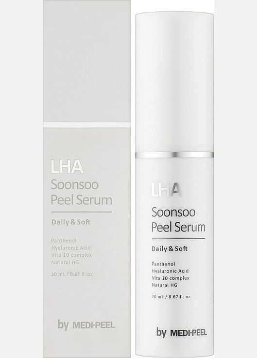 Гіпоалергенна сироватка пілінг з ліпогідроксикислота 20 мл Medi Peel LHA Soonsoo Peel Serum Medi-Peel (337138903)