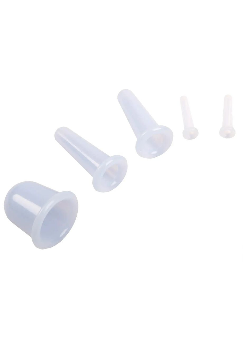 Набор силиконовых банок для массажа лица и тела Supretto (298915907)