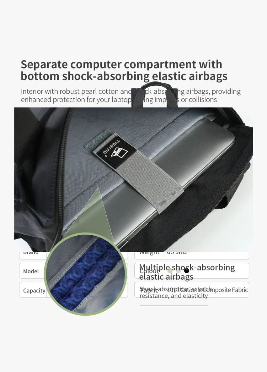 Рюкзак 14" white Tigernu T-S8651 (340278186)