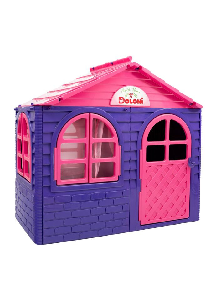 Дитячий ігровий Будиночок зі шторками 02550/10 пластиковий Doloni (335076898)