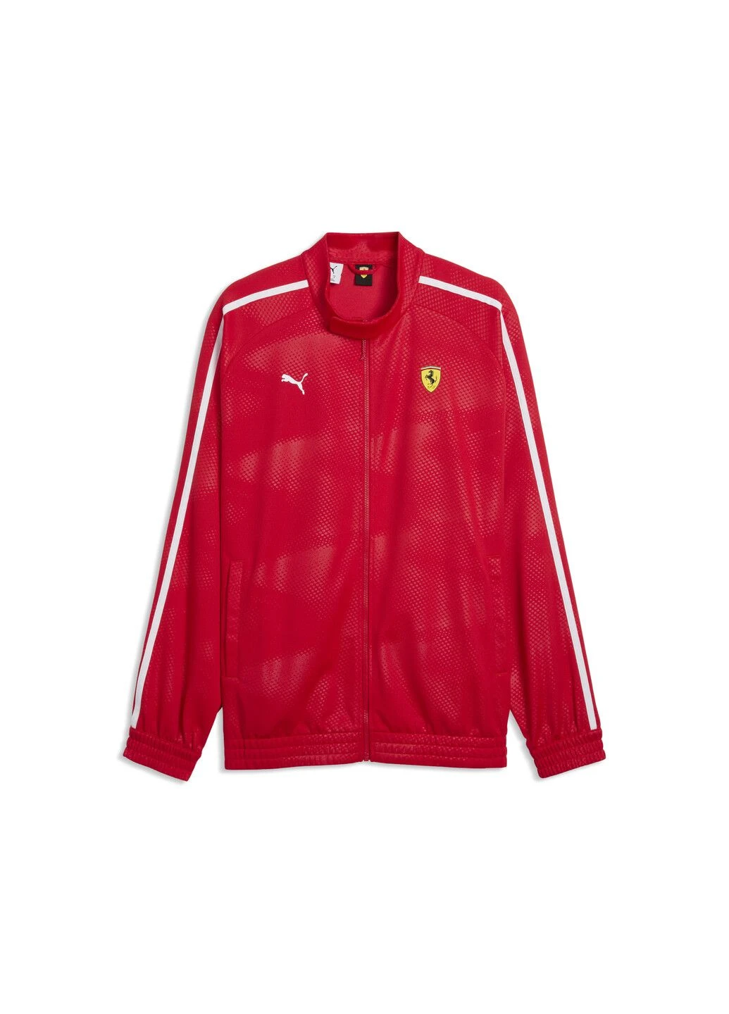 Красная демисезонная олимпийка scuderia ferrari t7 oversized track jacket men Puma