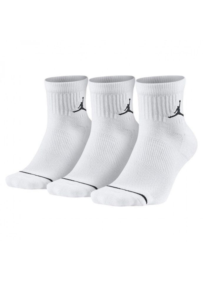 Білі шкарпетки u j ed cush poly ankle 3pr Jordan (370844207)