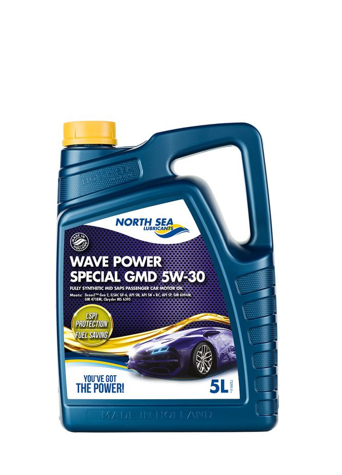 Полностью синтетическое со средним содержанием SAPS моторное масло для легковых автомобилей WAVE POWER SPECIAL GMD 5W-30 5л No Brand (341720819)