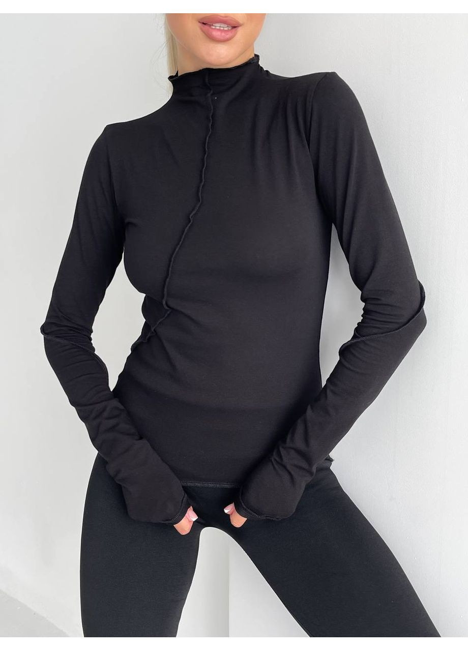 Лонгслив с декоративными швами. MonCher (351554875)