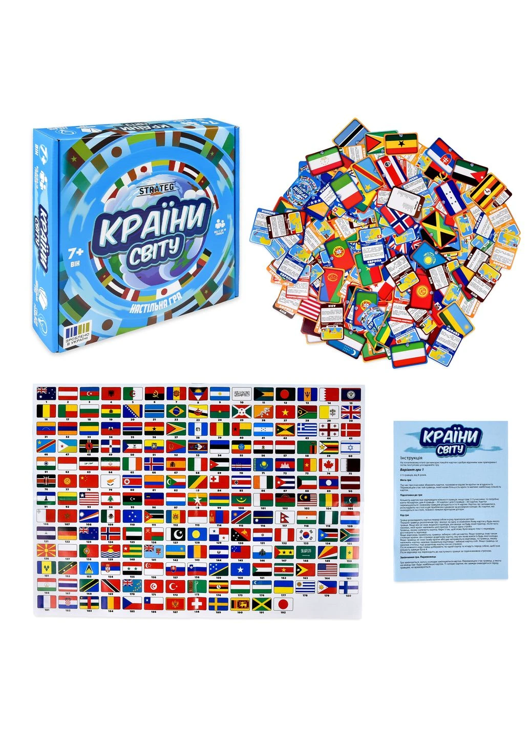 Игра настольная Strateg Страны мира (30952) Стратег (388383238)