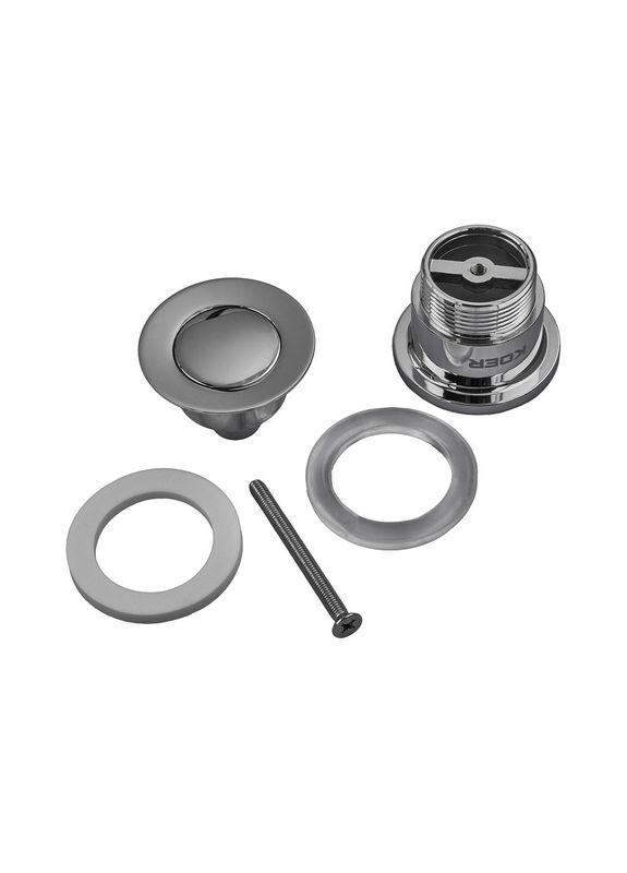 Донный клапан для раковины универсальный (с/без перелива) PW-02-01 автомат (Click-Clack) (Цвет хром) 1 1/4'' (KR3399) KOER (322003413)