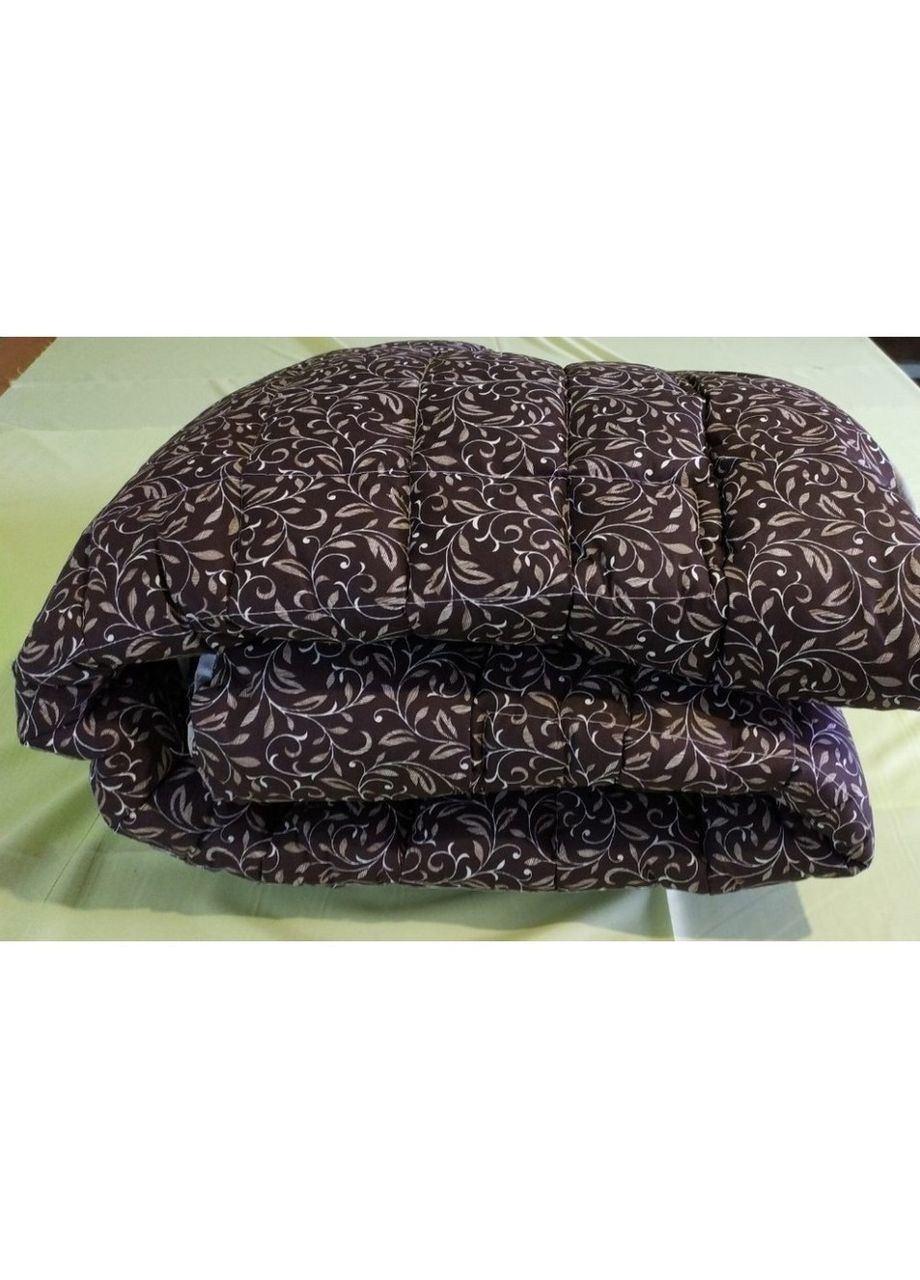 Одеяло Евро Искусственная шерсть VITAL-TEXTIL тёмно-коричневые вензеля Gold Vital-Textile (317753551)