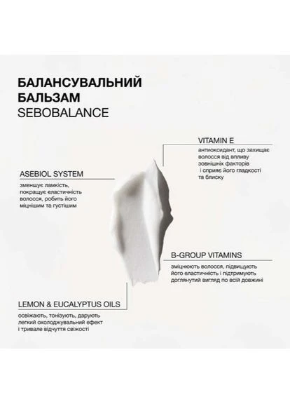 Балансуючий бальзам для волосся хворого до жирності Sebobalance, 200 мл Triology (383428916)