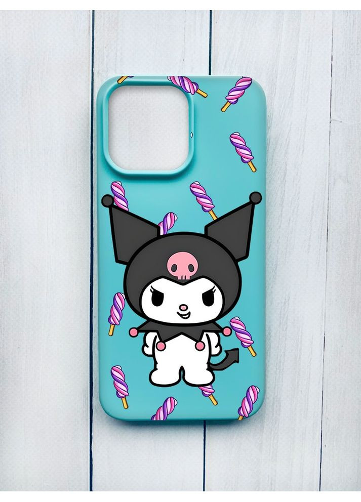 Матовий бірюзовий чохол на iPhone 15 Pro Max Куромі (принт 390) Creative (360684786)