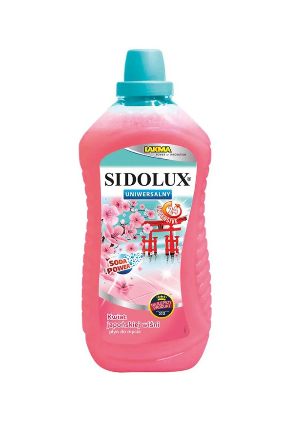 Моющее средство для мытья полов с ароматом японской вишни SIDOLUX uniwersalny JAPANESE CHERRY 1 л универсальный (3530) Lakma (263435146)