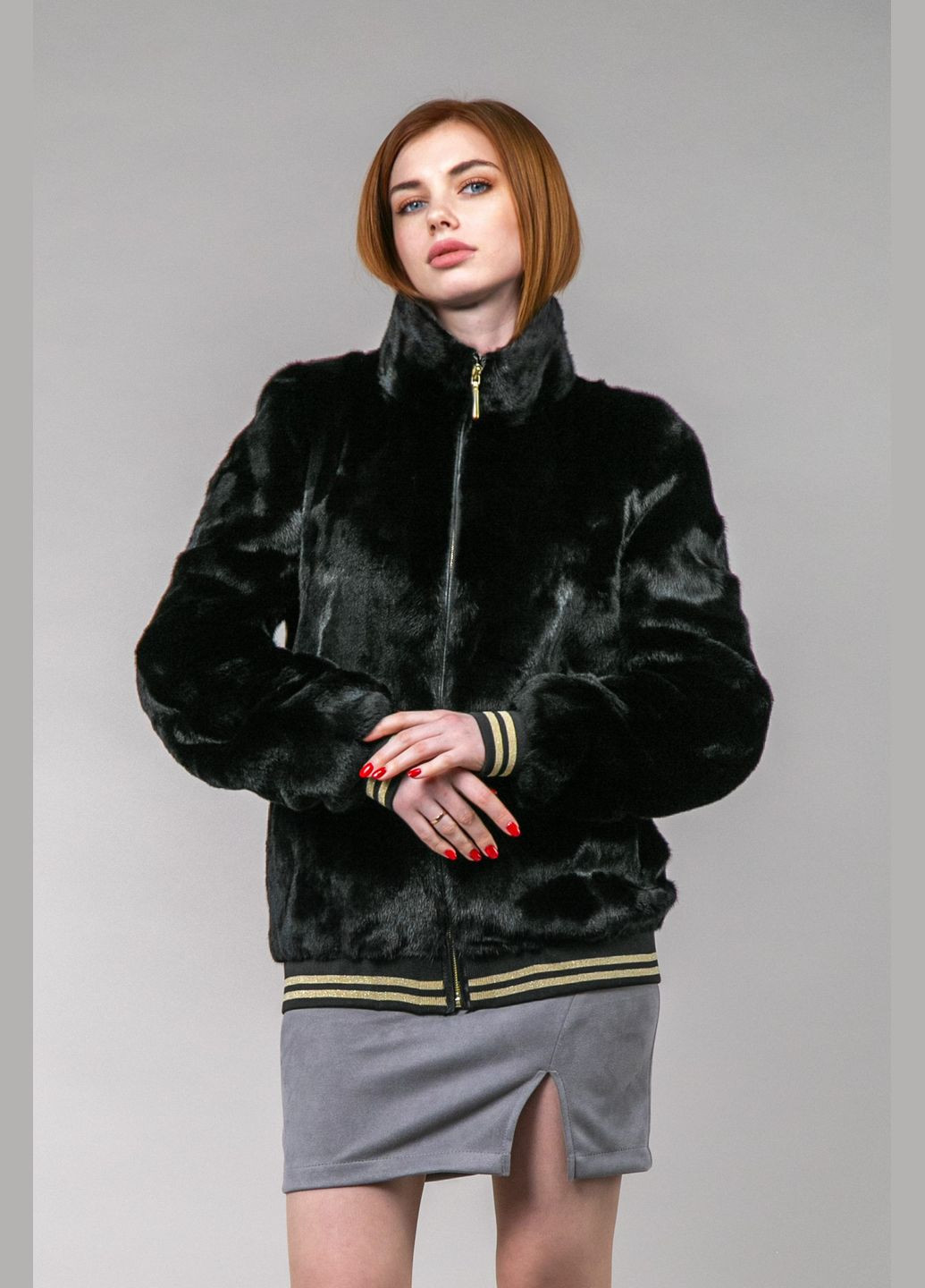 Бомбер из меха норки (blackglama) Chicly Furs (288049828)