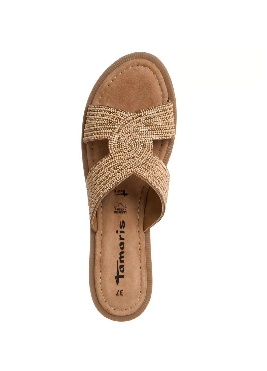 Бежевые шлепанцы Tamaris