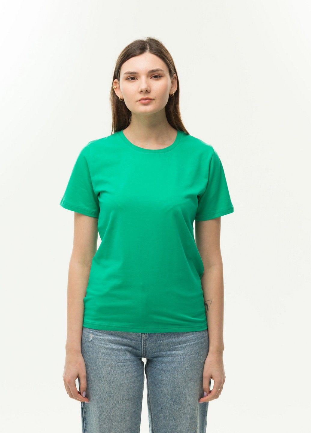 Изумрудная всесезон футболка женская Наталюкс 41-2357