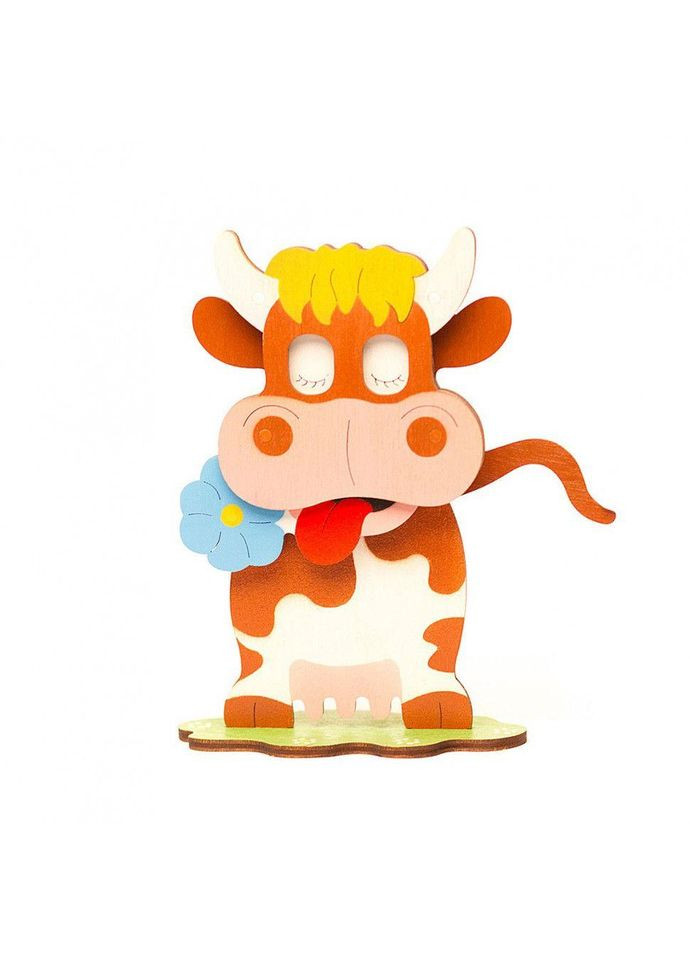 Дерев'яний конструктор "Корівка" Еco Дерево (172218) No Brand (362435804)