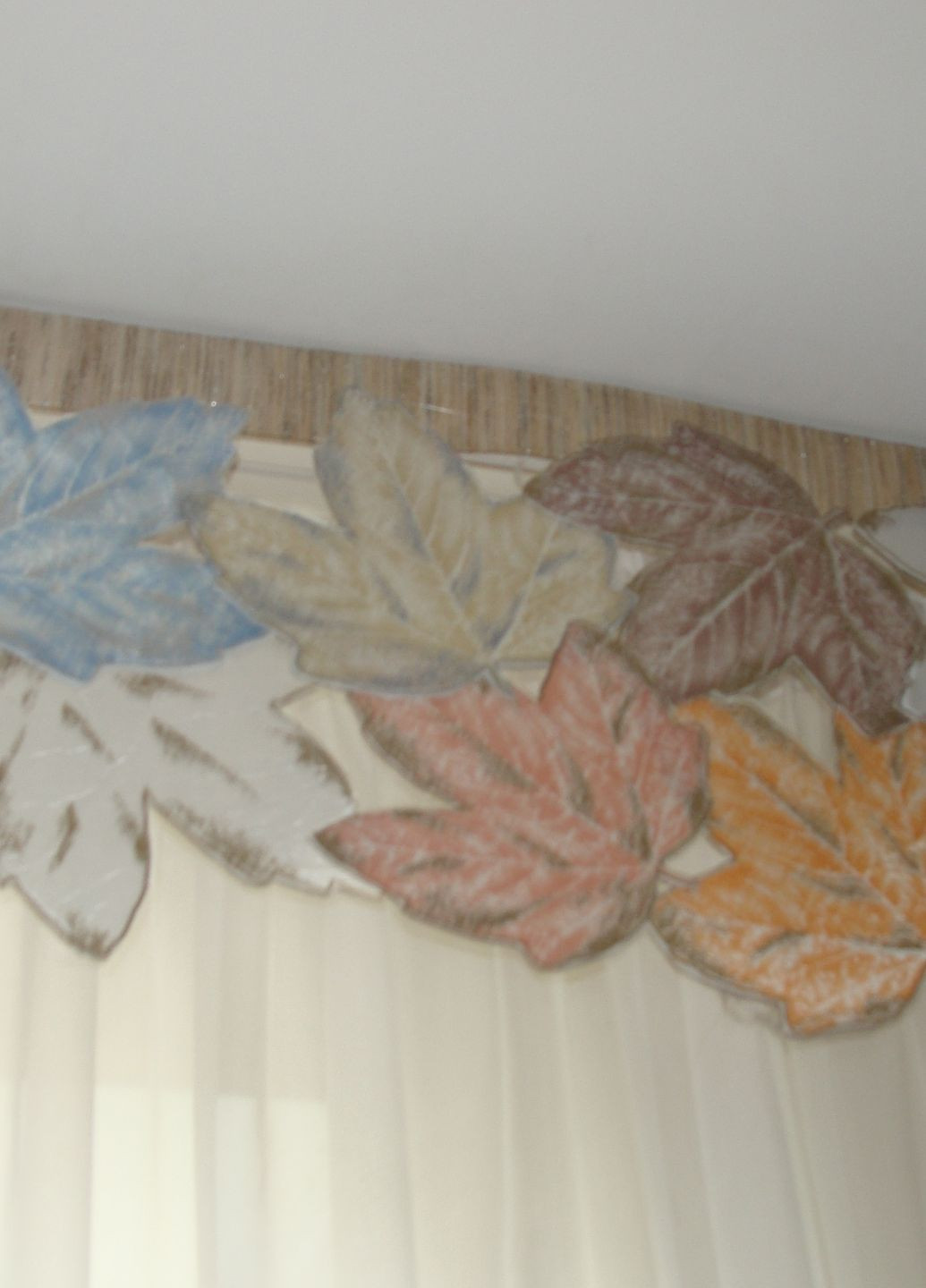 Жорсткий ламбрекен Листочки 2м кольорові (5_6ж) Firanka Plants (336386435)