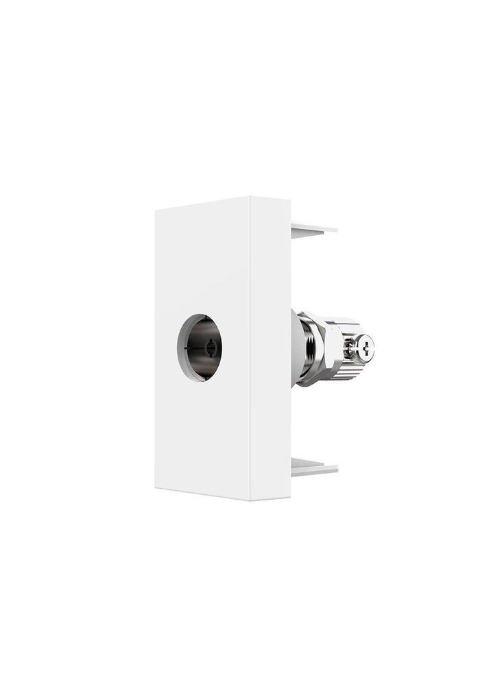 Телевізійна розетка, біла, модуль 0.5 поста, TV гніздо для антени / ресивера (VL-FCTV-1WP) Livolo (370970277)